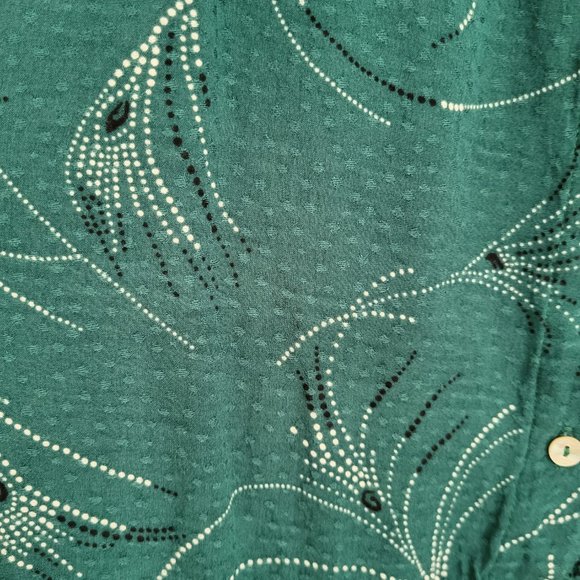 Daniel Rainn Teal Blouse - Picture 4 of 7